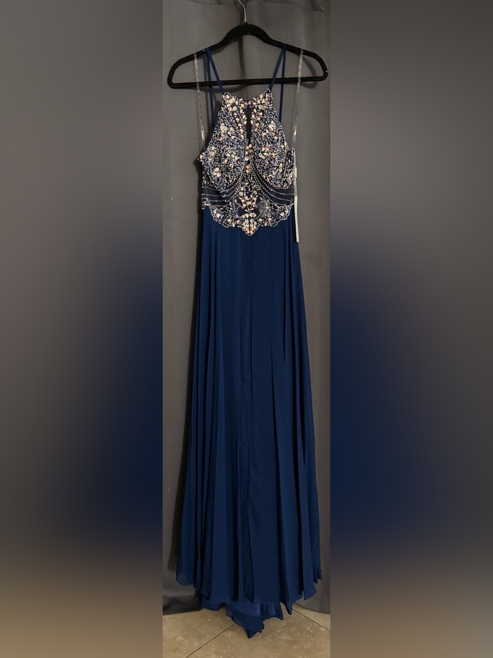 Jasz Couture - Ethereal Beaded Illusion Evening Gown 6016 Size 8